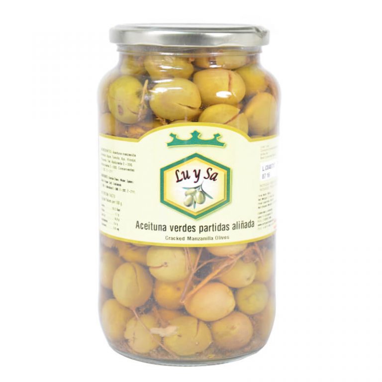 aceituna manzanilla con hueso de lLu y Sa