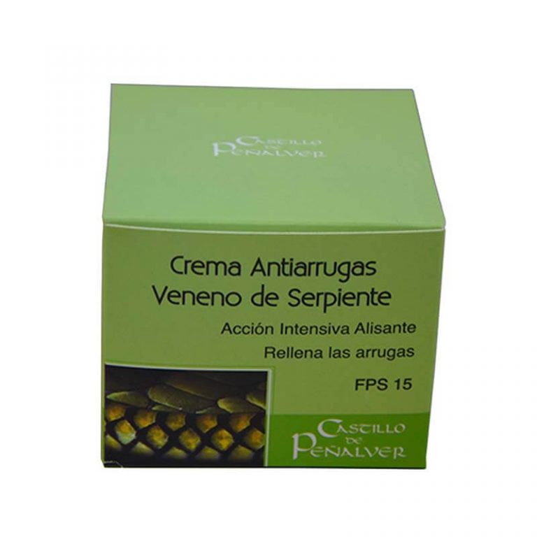 Crema antiarrugas con veneno de serpiente de Castillo de Peñalver
