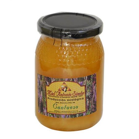 Miel cruda ecológica de Cantueso de Antonio Simón de 500 g, la mejor miel de cantueso