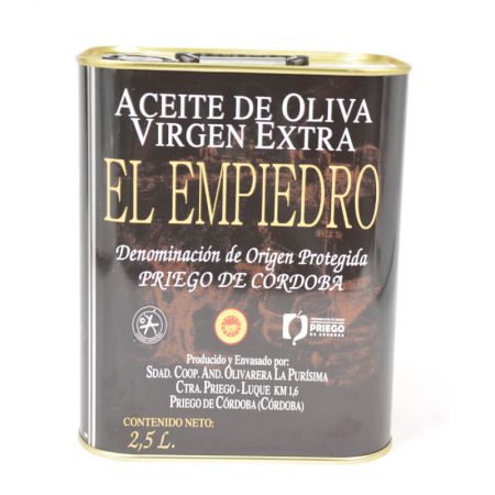 Lata de El Empiedro 2,5 l de aceite de oliva virgen extra