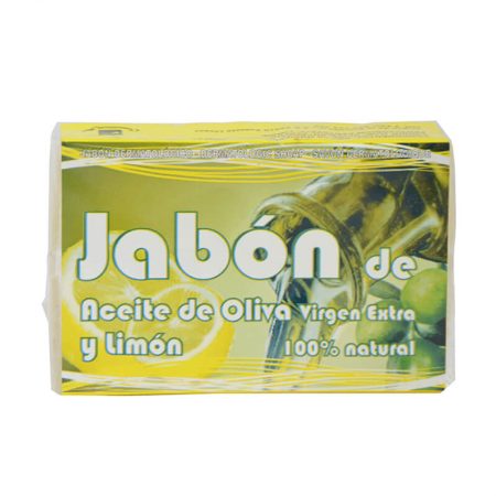 Jabón con aceite de oliva virgen extra y limón de Cosmética Olivo