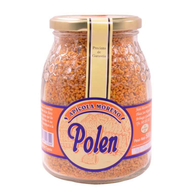 Bote de polen de apícola moreno de 500 g