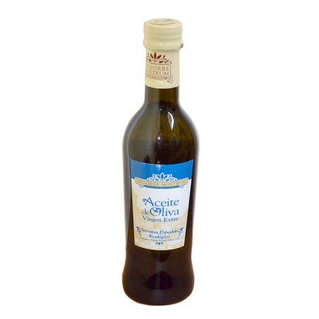 Bottle of organic olive oil of Segorbe Nostrum